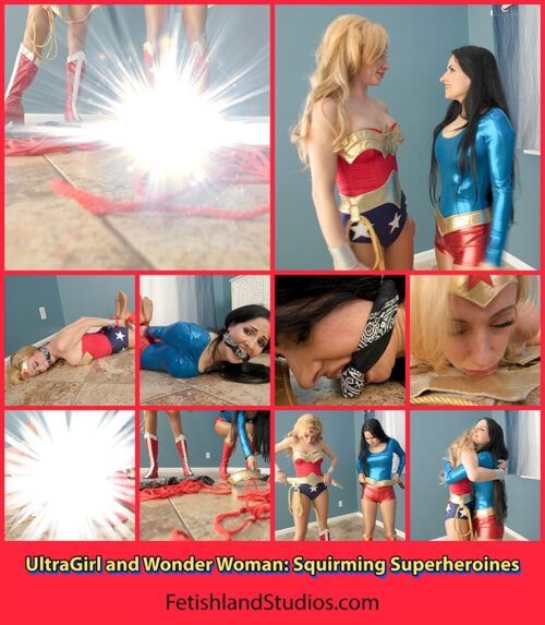 UltraGirl and Wonder Woman: Squirming Superheroines  4K